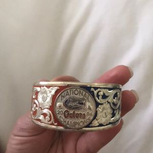 Sterling Silver 2006 UF Gator Championship Bangle